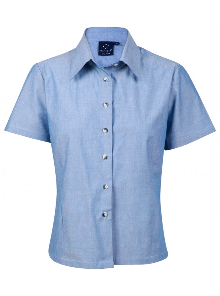 BS05 Ladies Chambray Short Sleeve