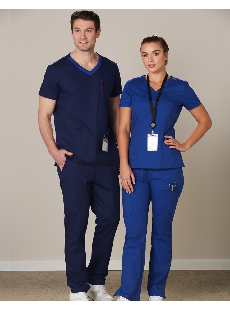 M7640 LADIES SCRUB TOP