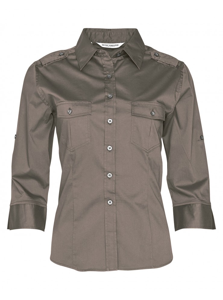 M8913 Women's 3/4 Sleeve Military Shirt